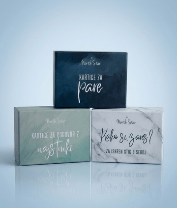 Paket - Pogovorne kartice za pare, za najstnike in Kako si, zares?